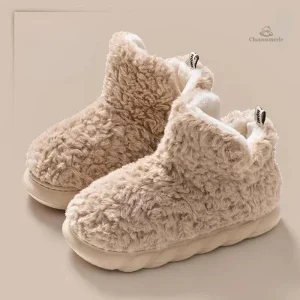 Bottes chaussons femme confortables et élégantes