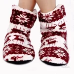 Bottines douillettes pour Noël, style féminin