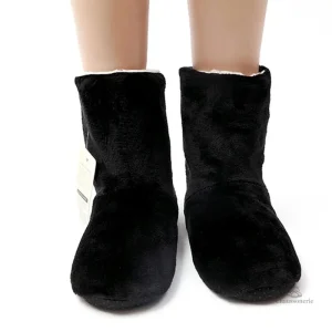 Chaussons Bottines Femme à effet écossais