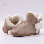 Chaussons bottines chaudes pour femme