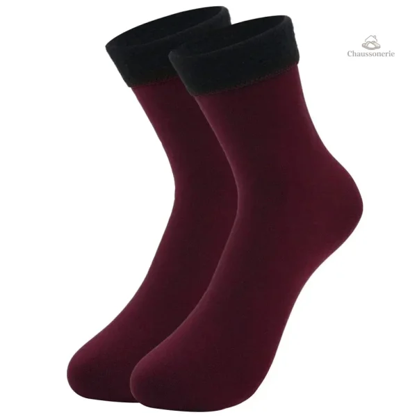 Chaussette douce pour les soirées d'hiver