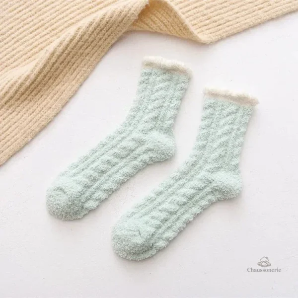 Chaussettes en polaire pour femme