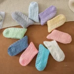 Chaussettes femme en tissu doux et chaud