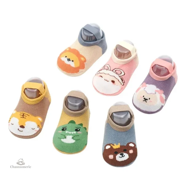 Chaussette chausson pour les premiers pas des bébés