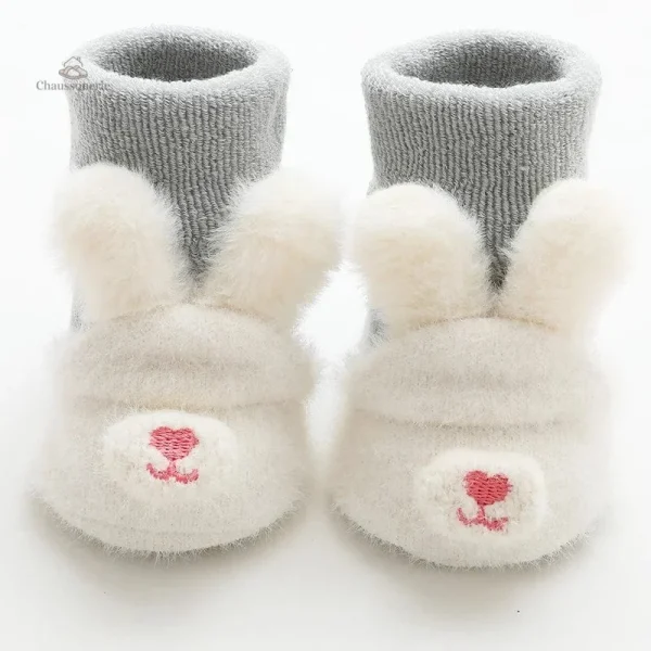 Chausson bébé motif animal tendre