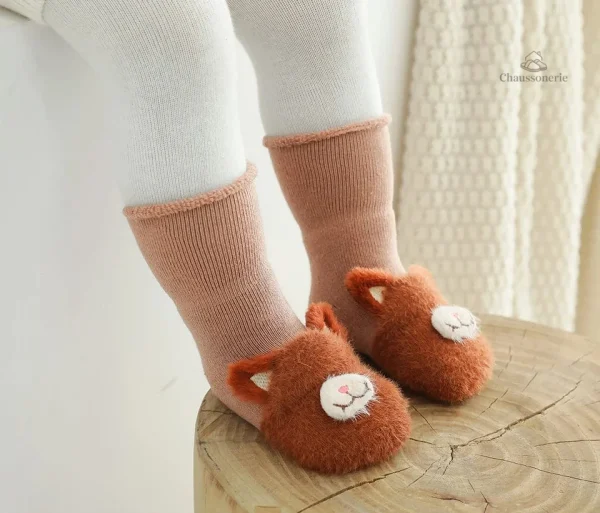 Chaussettes en coton pour bébé animaux