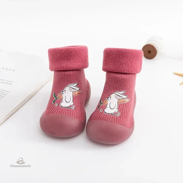 Chaussons bébé colorés animaux