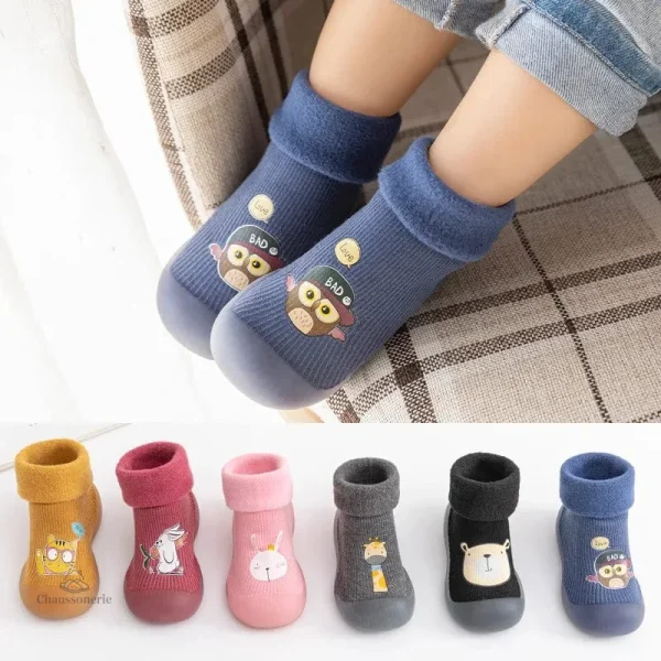 Chaussettes bébé motif animaux
