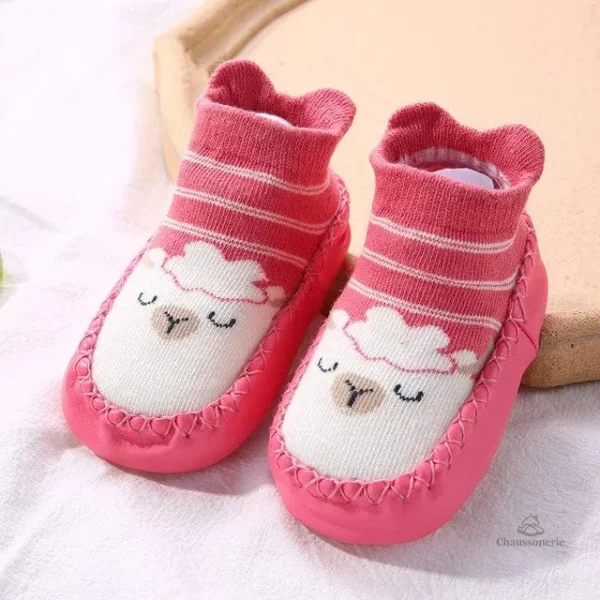 Chaussette bébé avec design adorable
