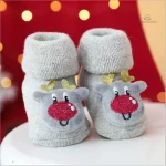 Chausson bébé décoré pour les fêtes