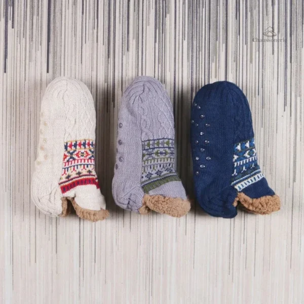 Chaussons en polaire pour homme, confort optimal