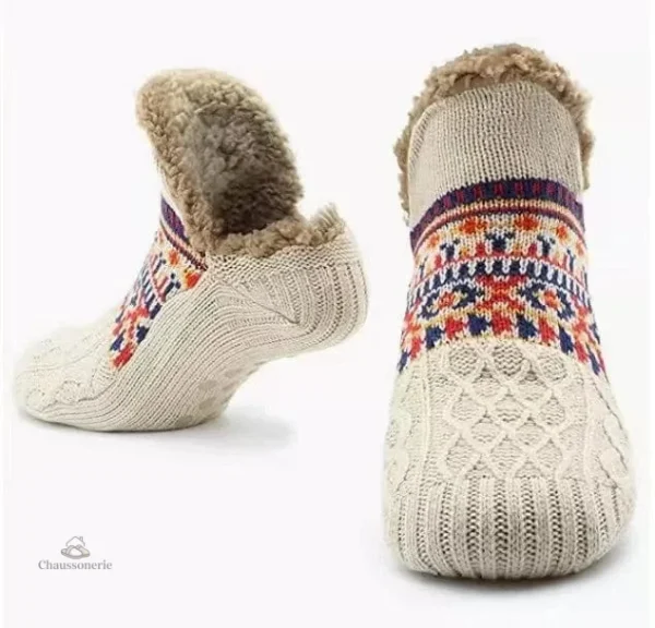 Chaussette en polaire pour homme, chaleur agréable