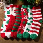 Chaussette de Noël Femme en tissu doux et confortable
