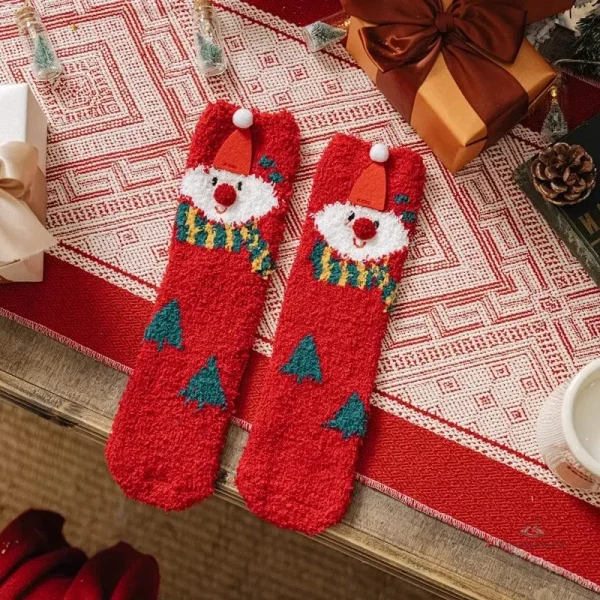 Chaussette femme aux couleurs de Noël