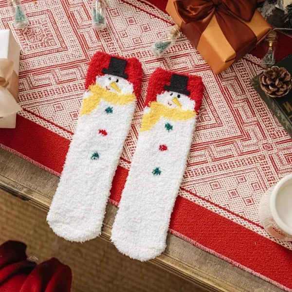 Chaussette chaleureuse femme, esprit de Noël