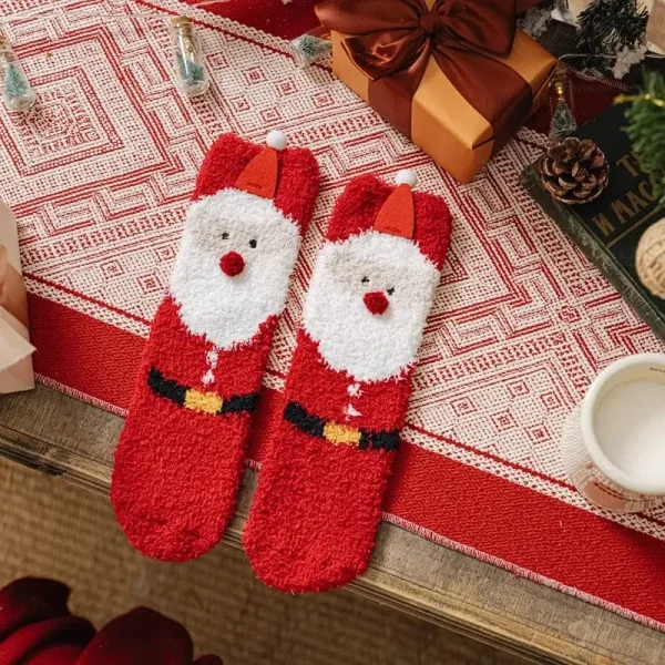 Chaussette femme avec motifs de Noël