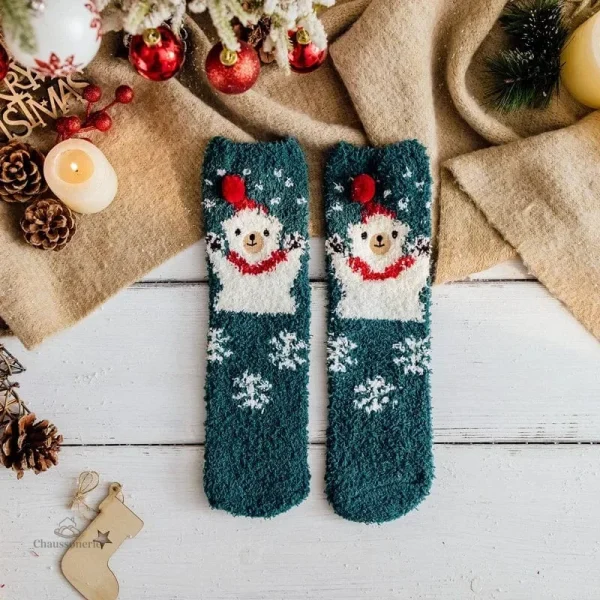 Chaussette de Noël Femme confortable et festive - vue 3