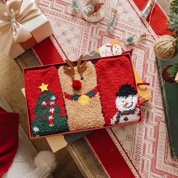 Chaussette de Noël Femme confortable et festive - vue 5