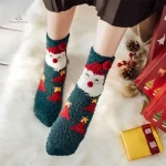 Chaussette douce femme, motifs de Noël