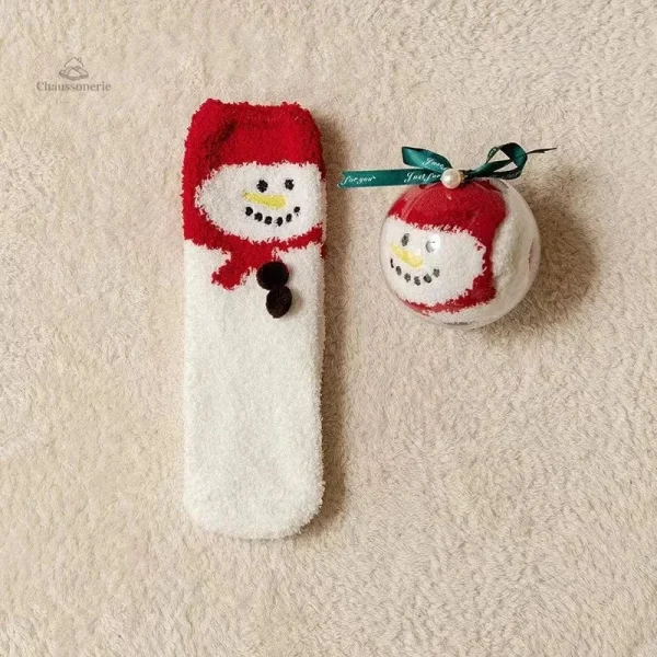 Chaussette douillette femme pour les fêtes
