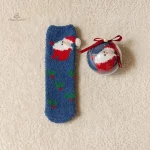Chaussette femme avec imprimé festif
