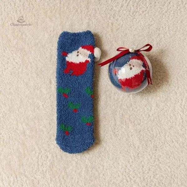 Chaussette femme avec imprimé festif