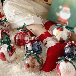 Chaussette festive pour femme, thème Noël