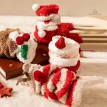 Chaussette de Noël colorée pour un look festif