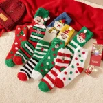 Chaussette femme avec motifs de Noël