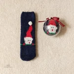 Chaussette chaude pour femme, ambiance Noël