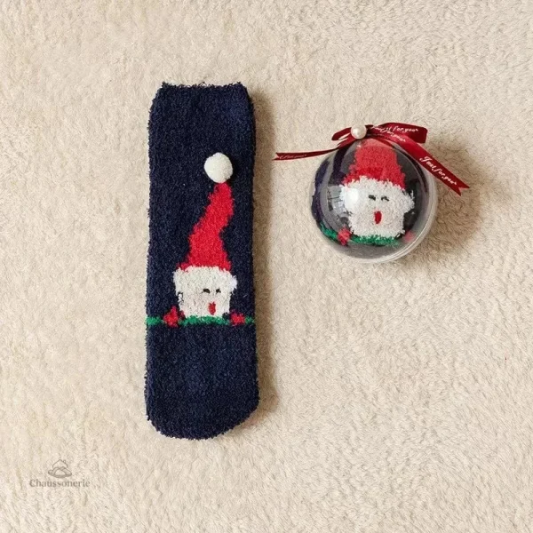 Chaussette chaude pour femme, ambiance Noël