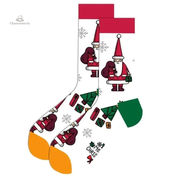 Chaussette de Noël en tricot