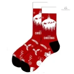 Chaussette de Noël à pompons
