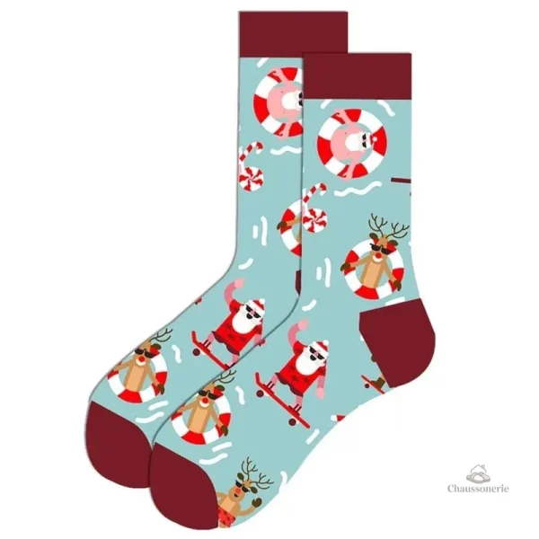 Chaussette homme à message festif