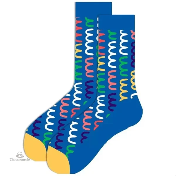 Chaussette de Noël avec flocons de neige