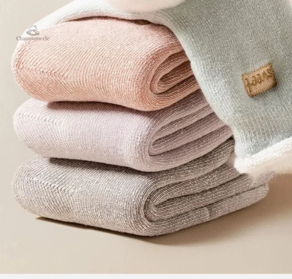 Chaussette thermique en laine pour femme