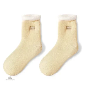 Chaussette thermique douce et isolante pour femmes