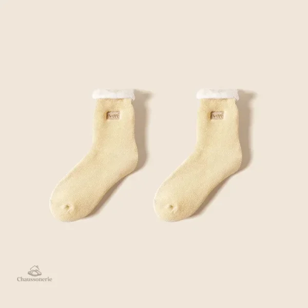 Chaussette femme en laine, idéale pour le froid