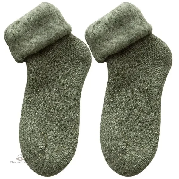 Chaussons chaussettes thermiques pour usage intérieur