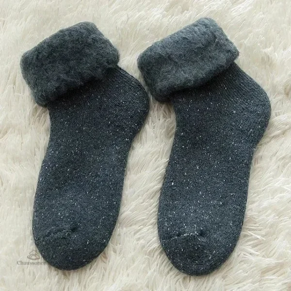 Chaussette chaude pour femme, style et confort