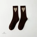 Chaussettes coquettes avec motif cœur