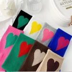 Chaussettes douces avec motif cœur