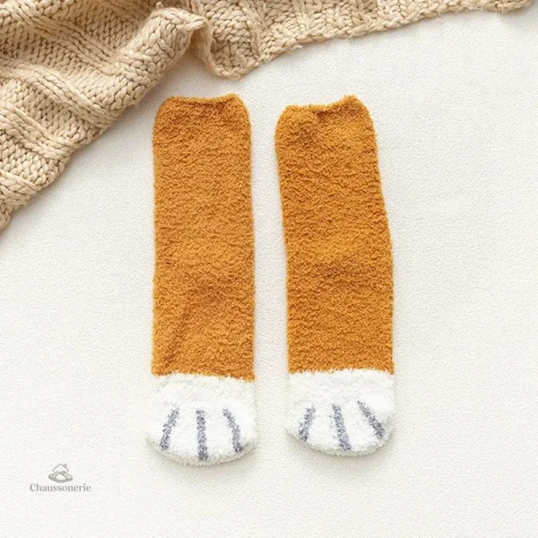 Chaussettes à motifs pour femme pattes d'animaux