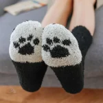 Chaussettes légères femme pattes d'animaux