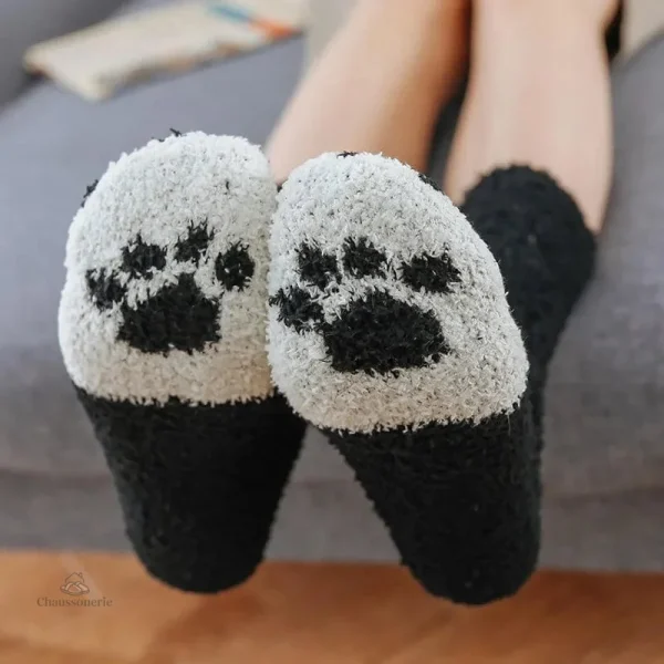 Chaussettes légères femme pattes d'animaux