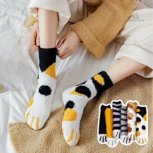 Chaussettes pattes d'animaux pour femmes