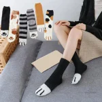 Chaussettes fantaisie femme pattes d'animaux - vue 5