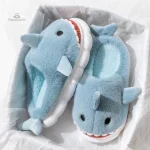 Chaussons amusants femme requin