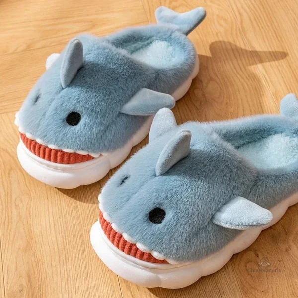 Chausson requin doux pour femme