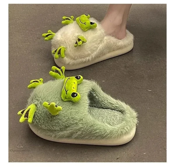 chausson-animaux-femme-1 Chausson femme grenouille original